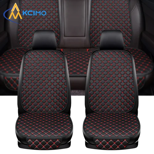 Funda de cuero PU para asiento de coche, cojín Universal para asiento, funda protectora minimalista para silla de coche, almohadilla protectora automática con bolsillo de almacenamiento