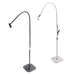 LED Lash Curing Lamp Flexible Gooseneck Foot Pedal Switch Height Adjustment Eyelash Extension Glue Curing Light for Nail Salon