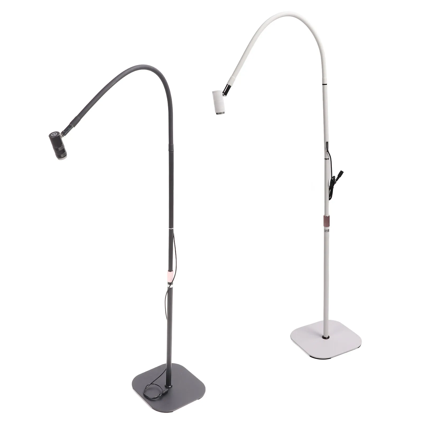 LED Lash Curing Lamp Flexible Gooseneck Foot Pedal Switch Height Adjustment Eyelash Extension Glue Curing Light for Nail Salon