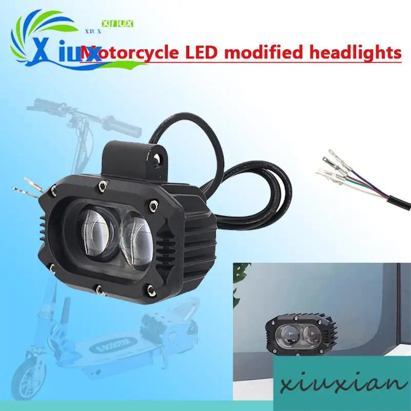 

Светодиодные прожекторы для мотоциклов и автомобилей, переключение дальнего и ближнего света, модификация высокой яркости, фары для электромобилей