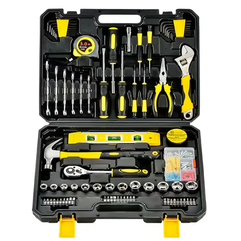 Household Toolbox Multifunctional Hardware Repair Kit Essential Tools for Home Electricians