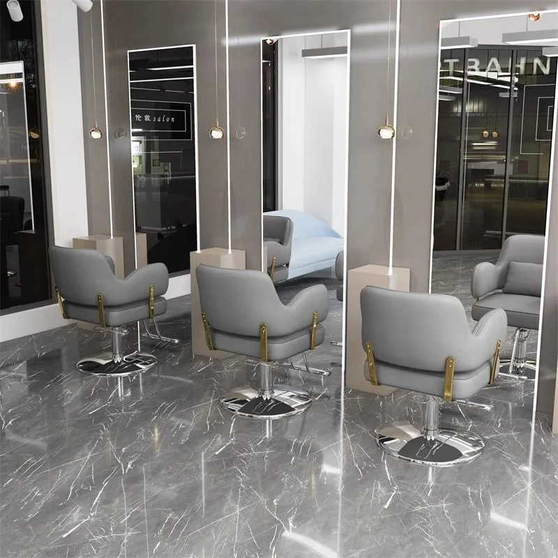 Design Barbershop Barber Aesthetic Organizer Floor Elegant Barber Chair Comfortable Modern Sillas Para Manicurista Furniture