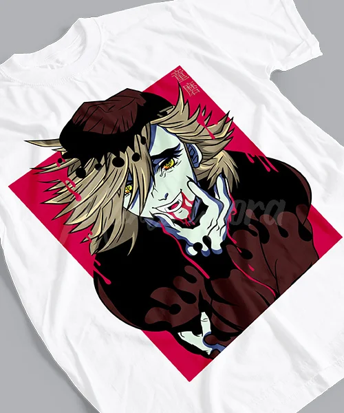 T-shirt for Anime Demon Slayer Douma segunda Luna Superior