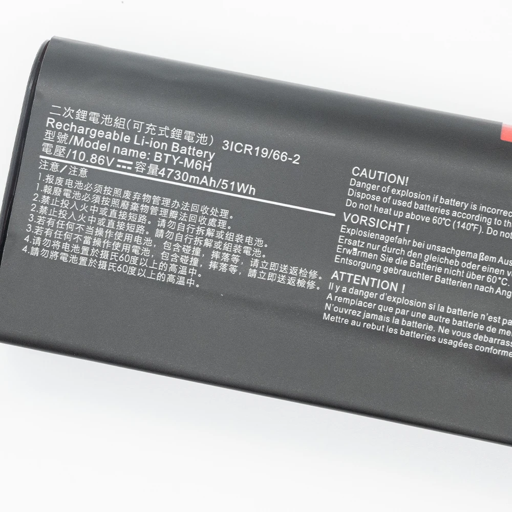 Keyuan BTY-M6H 4730mAh GE62VR|GE63 Laptop Battery GE63VR|GE72VR for MSI GL7G|P62MVR Series GL62M|GE73|GE73VR