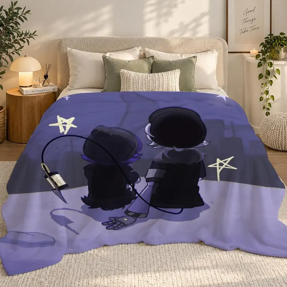 Murder Drones Throw 240g flannel blanket, suitable for sofas, beds, offices, exquisite gift blankets