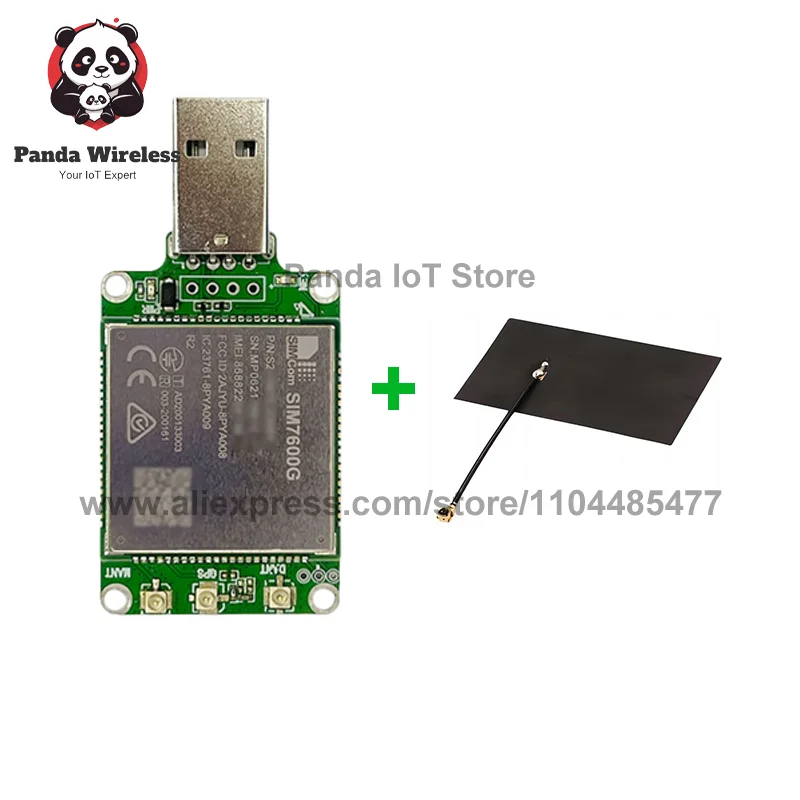 SIMcom SIM7600G LTE CAT4 USB Dongle Breakout Kit TE-A With FPC GPS Antenna 100% New Original Module suporrt GNSS Global Band