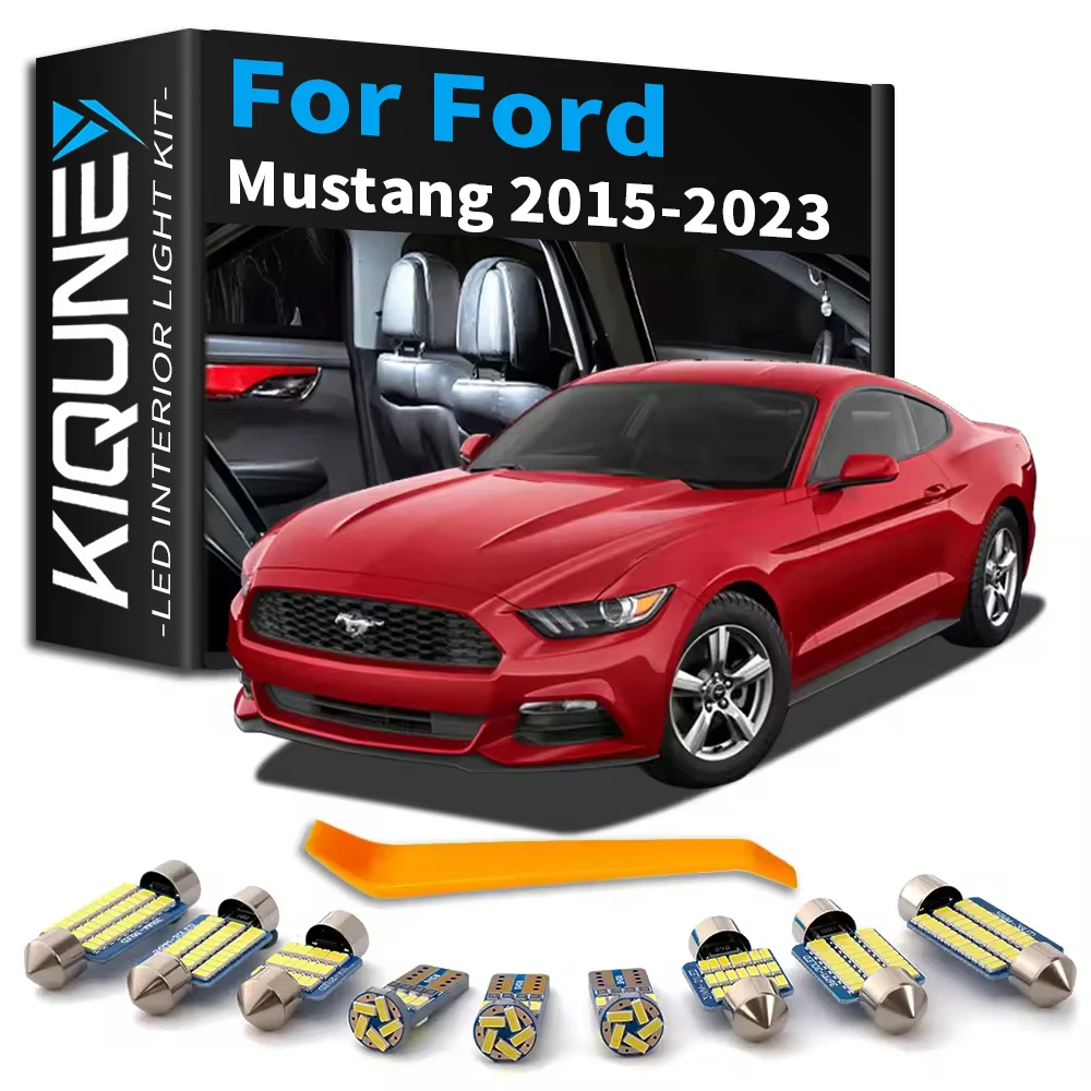 10-teiliges Canbus LED-Innenbeleuchtungsset für Ford Mustang 2015 2016 2017 2018 2019 2020 2021 2022 2023 Zubehör Leselampe Deckenleuchte