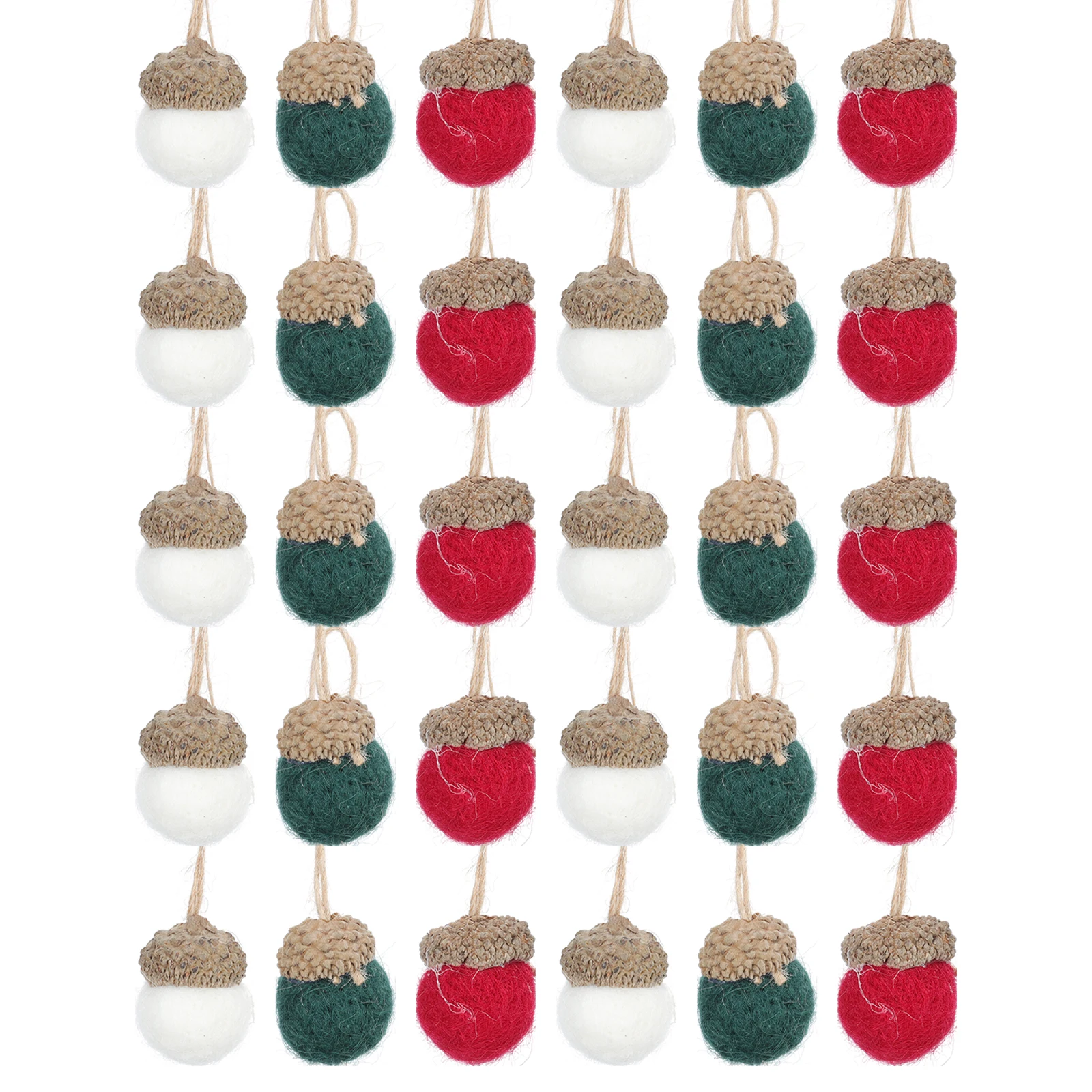 

Wool Felt Acorn Ball Decorations Mini Xmas Pendant for Dining Table Holiday Centerpieces Christmas Home Bedroom Decor