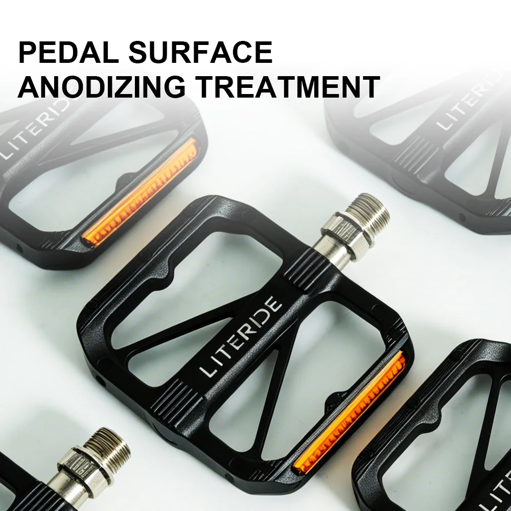 LiteRide Flat Bike Pedals MTB Road 3 Sealed Bearings Bicycle Pedals Mountain Bike Pedal Wide Platform Accessories Part