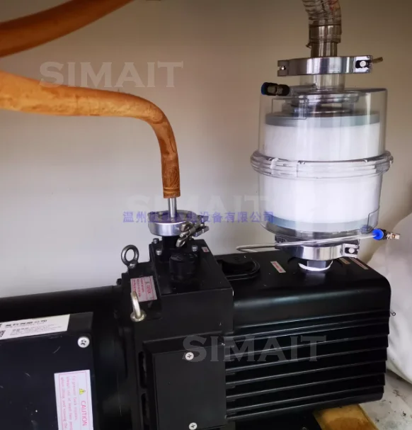 2X/2XZ Vacuum Pump Oil Mist Filter | KF25/KF40 Interface Fume Separator & Spray Arrestor