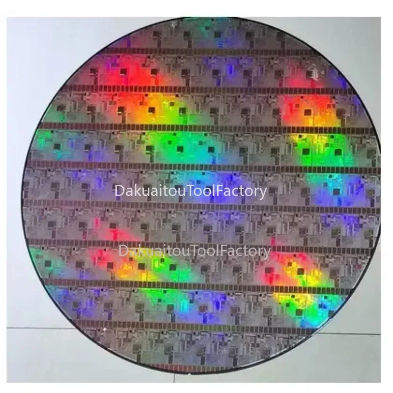 

12 Inch CPU Wafer Silicon Science Technology Pendulum Piece Birthday Gift Photoetching Circuit Chip Semiconductor Silicon Wafer