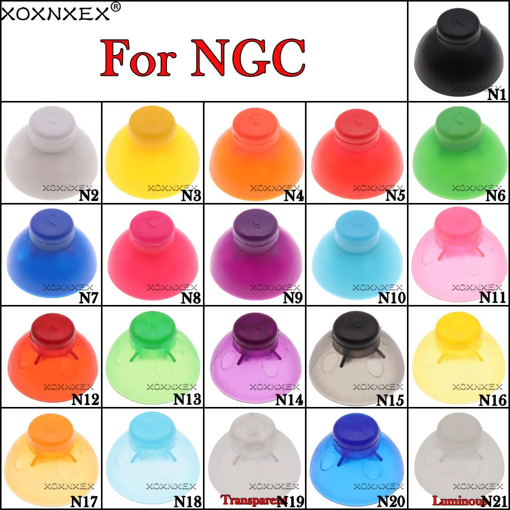 XOXNXEX-Thumbstick analógico, 10 piezas, tapa de Joystick, Thumb Grip, para Gamecube, controlador NGC