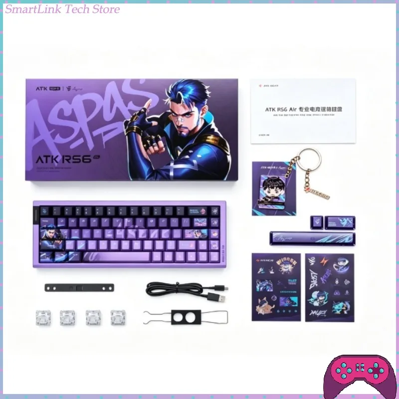 New ATK RS63 Air/RS6 Air/RS6 Air X Aspas Collaboration Magnetic Shaft Keyboards 68-Key RGB Mechanical Gaming Keyboard Gifts