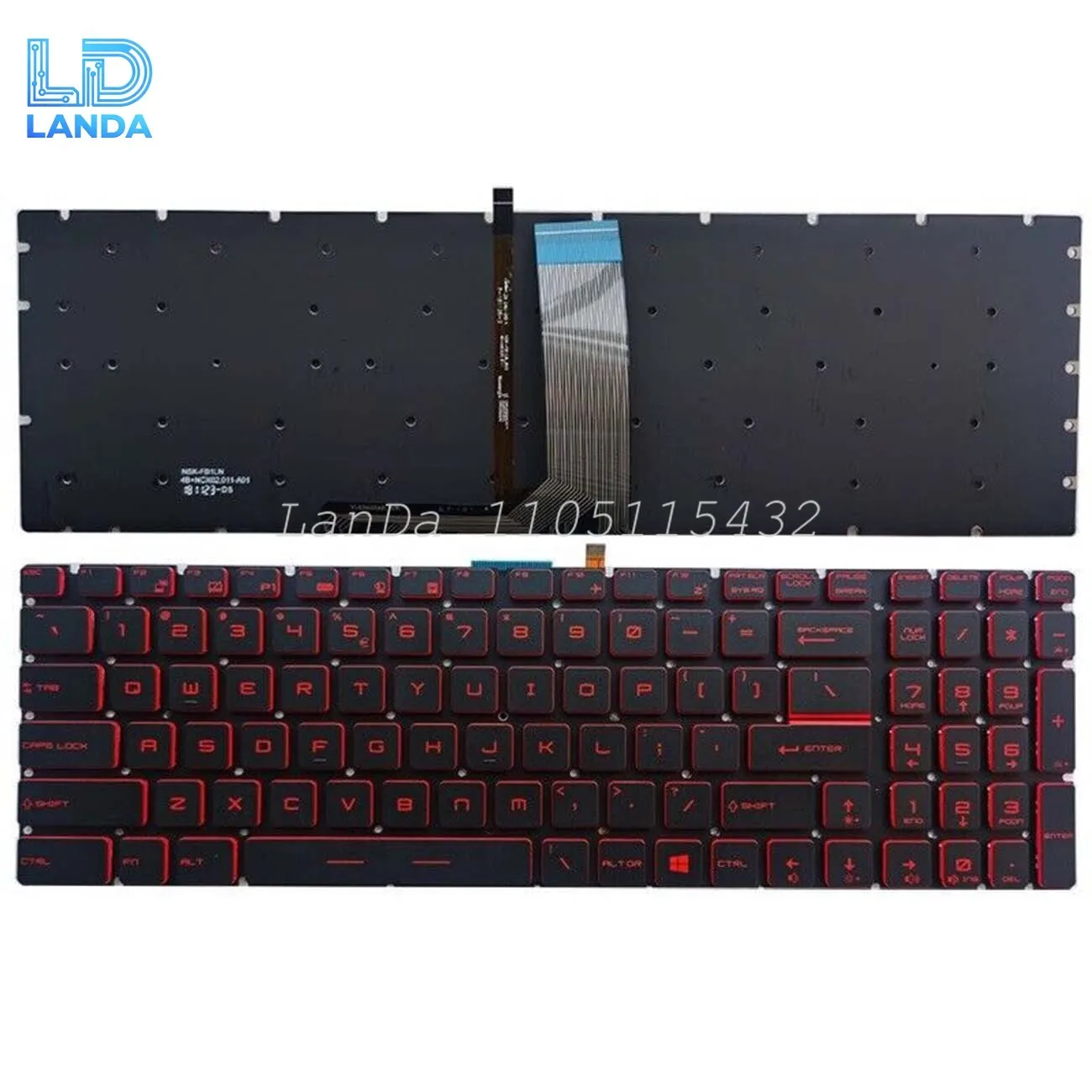 Laptop Keyboard For MSI GL62 GL63 GL72 GL72M GL72VR GL73 GV62 GV72 US Backlit