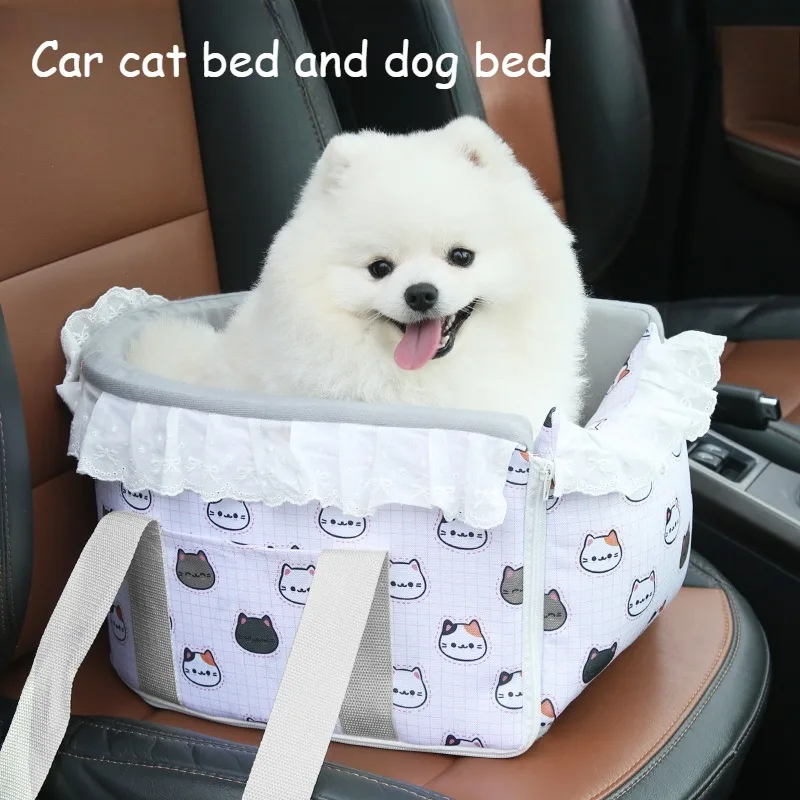 

2pcs Cat Bed And Summer Cooling Pad, Summer Pet Car Mat, Cat Bed Dog Bed, Removable And Washable for Small Dogs, P