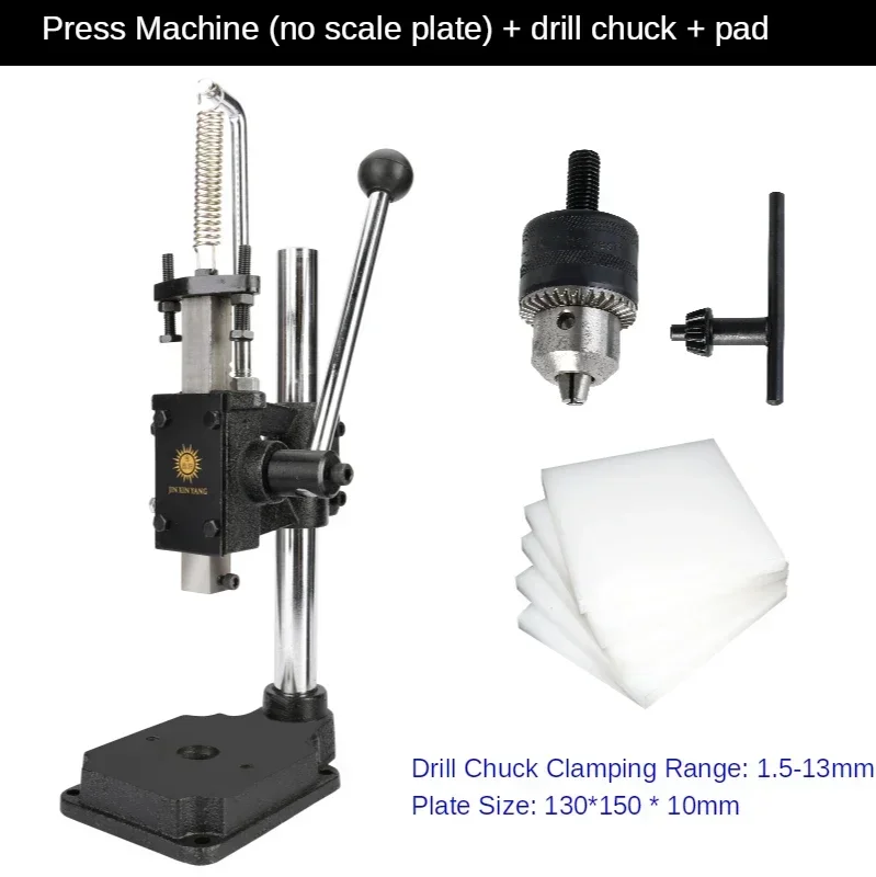 Factory Direct 2026 High Quality Punching Machine Leather Manual Press Stamping Hand-Punch Die Cutting Machine Silent Punching H