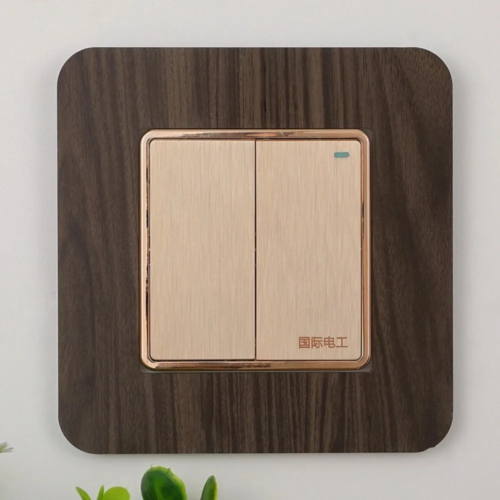 Resin Light Switch Sticker Dustproof Anti-Dirty Frame Cover Solid Color Design No Punch Installation Switch Border Trim