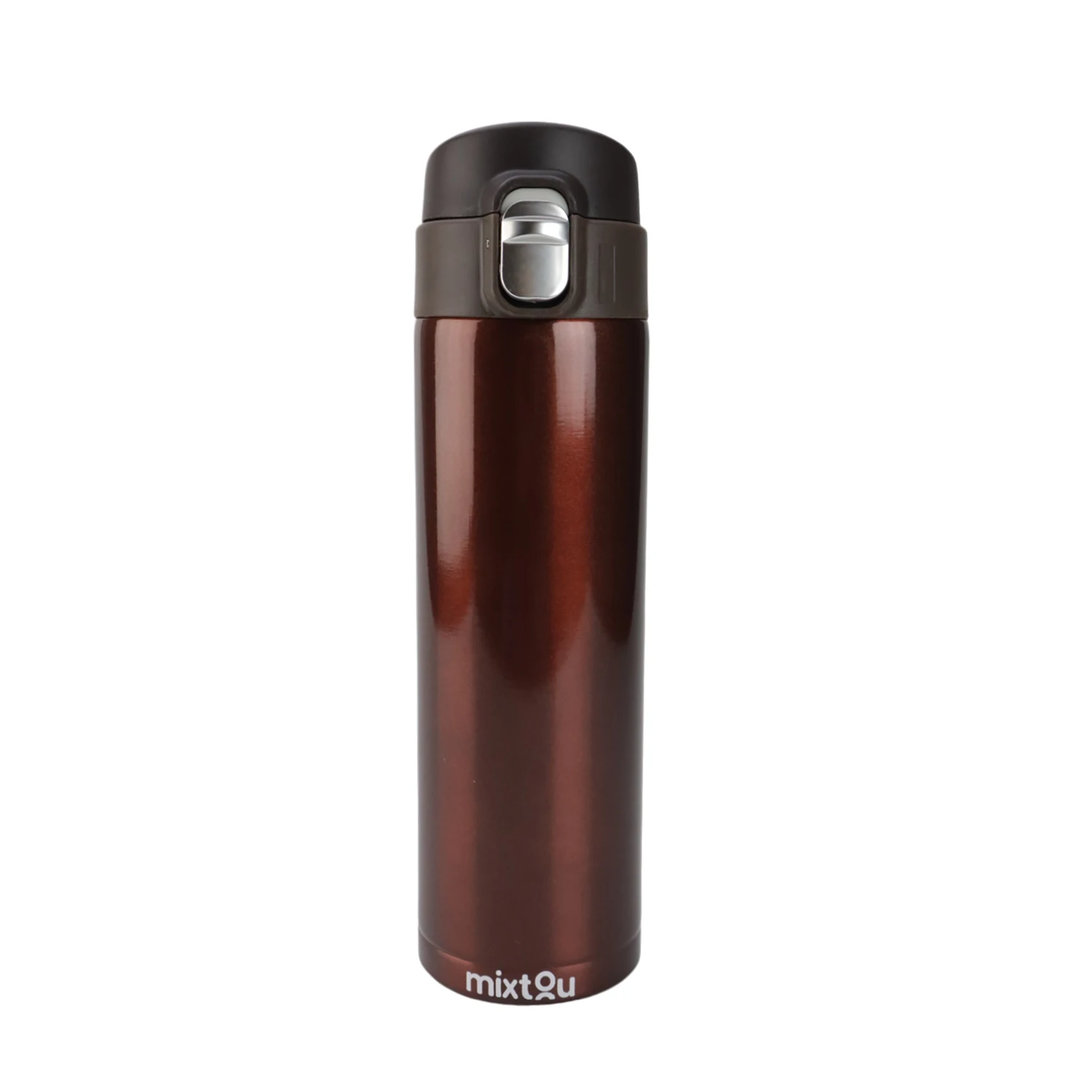 480ml Brown Thermal Bottle Water Juice Coffee Stainless Steel