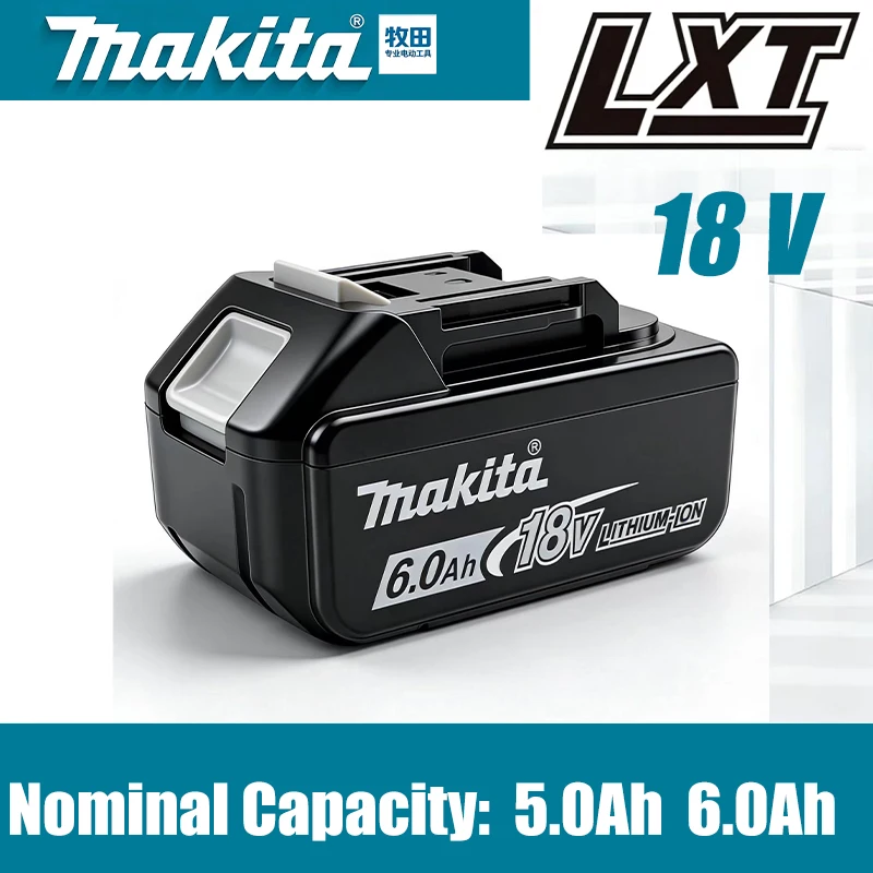 

100% original Makita 18V 6.0Ah/5.0Ah rechargeable battery for replacing Makita BL1830 BL1850B BL1860B suitable for Makita tools