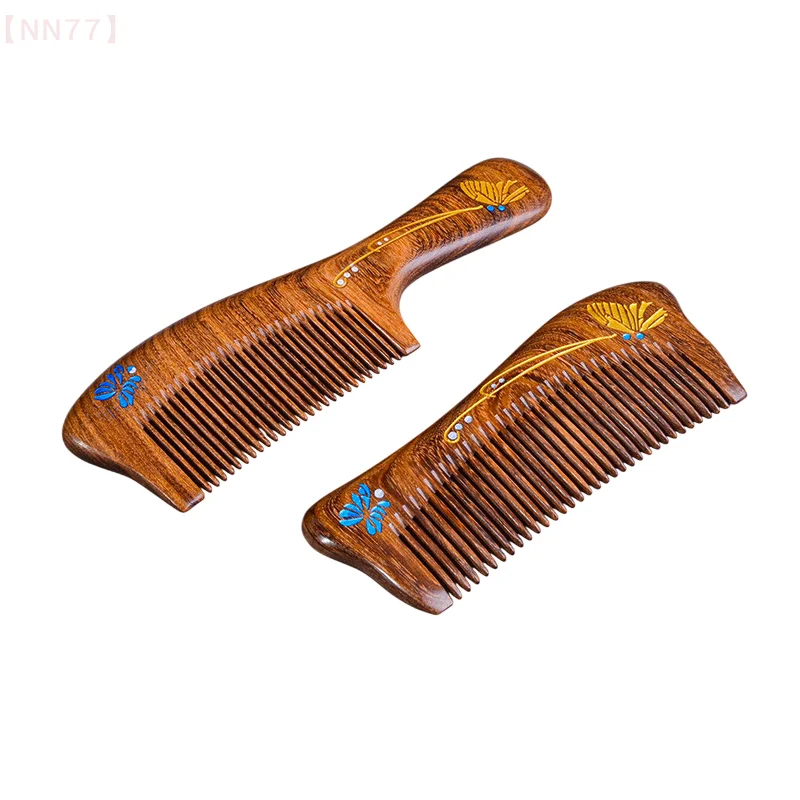 1 Buah Sisir Kayu Tutup Gigi Anti-statis Pijat Kepala Perawatan Rambut Alat Kayu Aksesori Kecantikan Perlengkapan Kecantikan