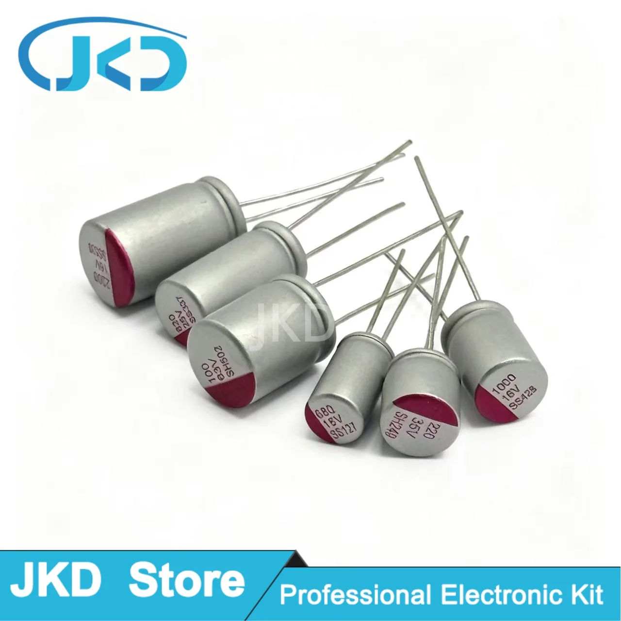 Capacitor Eletrolítico Sólido DIP 35V 45V 50V 63V 100V 100UF 150UF 220UF 330UF 470UF 560UF 680UF 820UF 1000UF