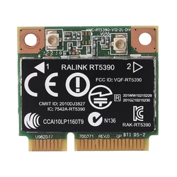 RT5390 Half Mini PCIe Wlan Wireless Card 670691-001 for RaLink HP436 CQ45 4340S 4445s 691415-001 P9JB