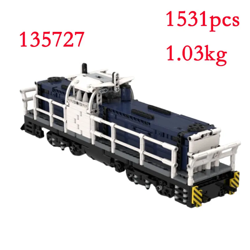 Spot MOC- 135727   Frachtzug kleine Partikel Montage Bausteine pädagogisches Spielzeug Modell