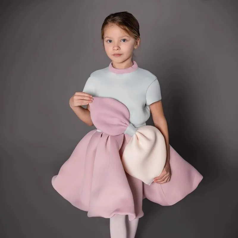 

2025 New Children's Princess Costume Fashion Show Birthday Party Dresses For Girls A4442 Vestidos