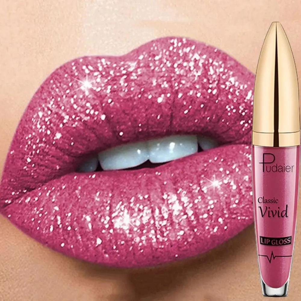 10 Colors Pearlescent Lip Gloss New Long Lasting Waterproof Liquid Lipstick Diamond Lip Gloss Matte Shiny Lip Gloss