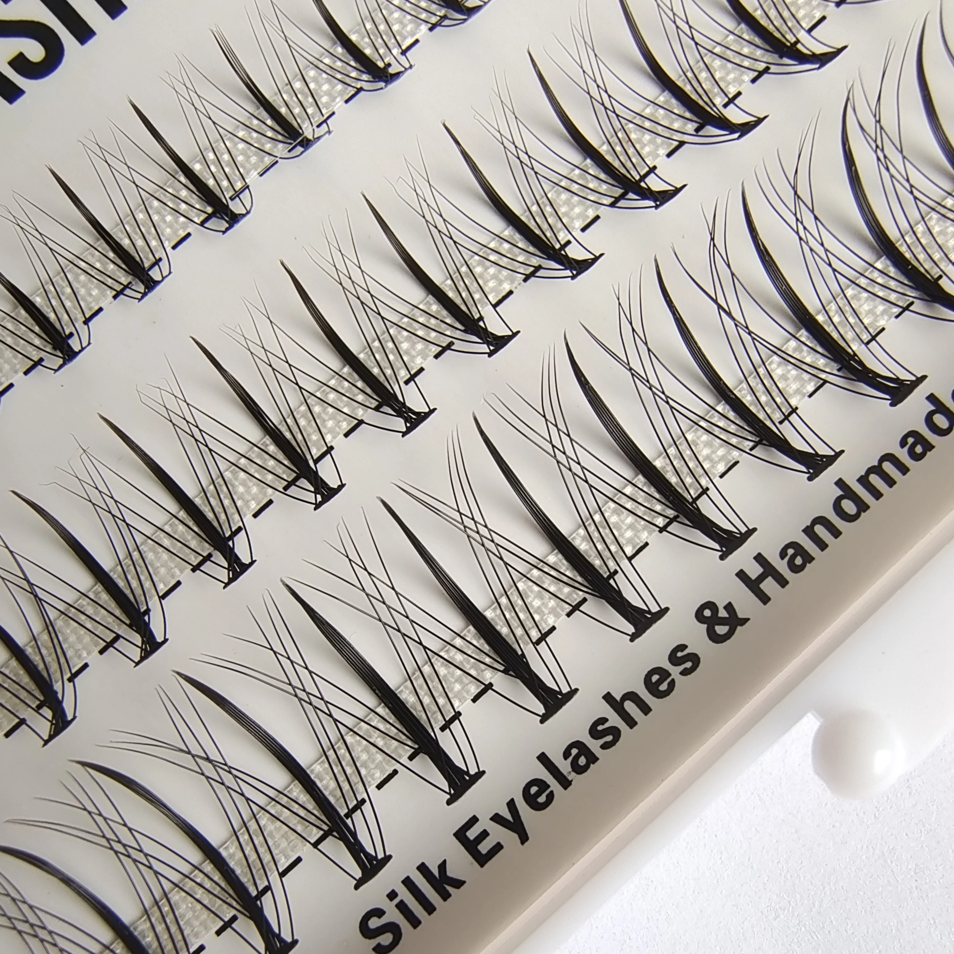 wispy lashes DIY Hand Made Eyelash Extension Segmented Flase Lashes Dramatic Lash Bundles Soft Ribbon Strip Eyelashes Makeup La