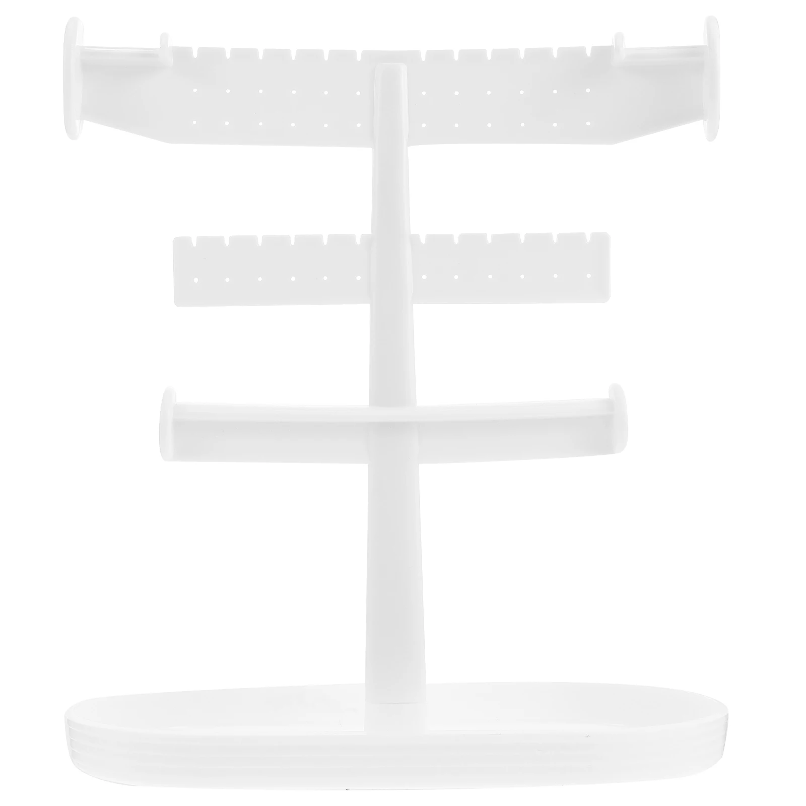 

1pc Jewelry Display Stand Necklace Holder Shelf Storage Rack Earrings Organizer High Quality Plastic Wear Resistant Three Layer