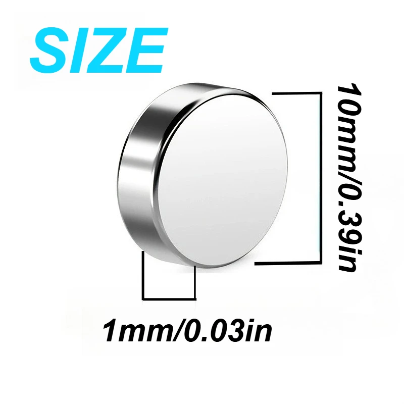 10x2/10x1mm circular whiteboard magnet, perfect for home decor curtains home bathroom accessories,Halloween DIY magnetic storage
