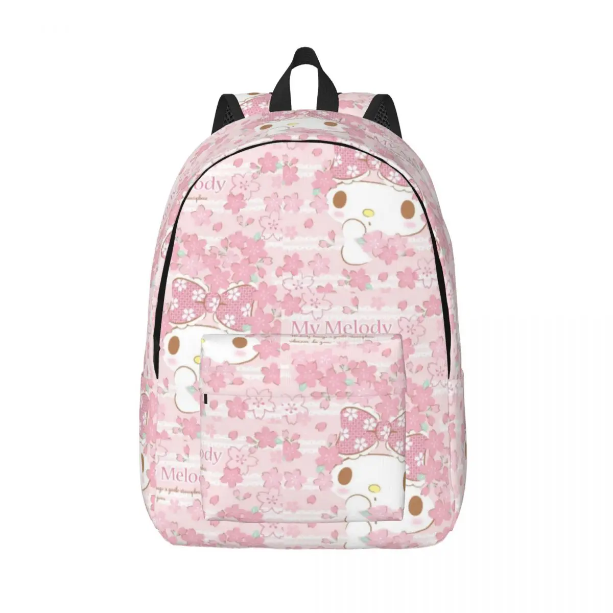 Backpack Cute Melody Sturdy Shoulder Sanrio Melody Office Staff For Gifts Daily Schoolbag Journey