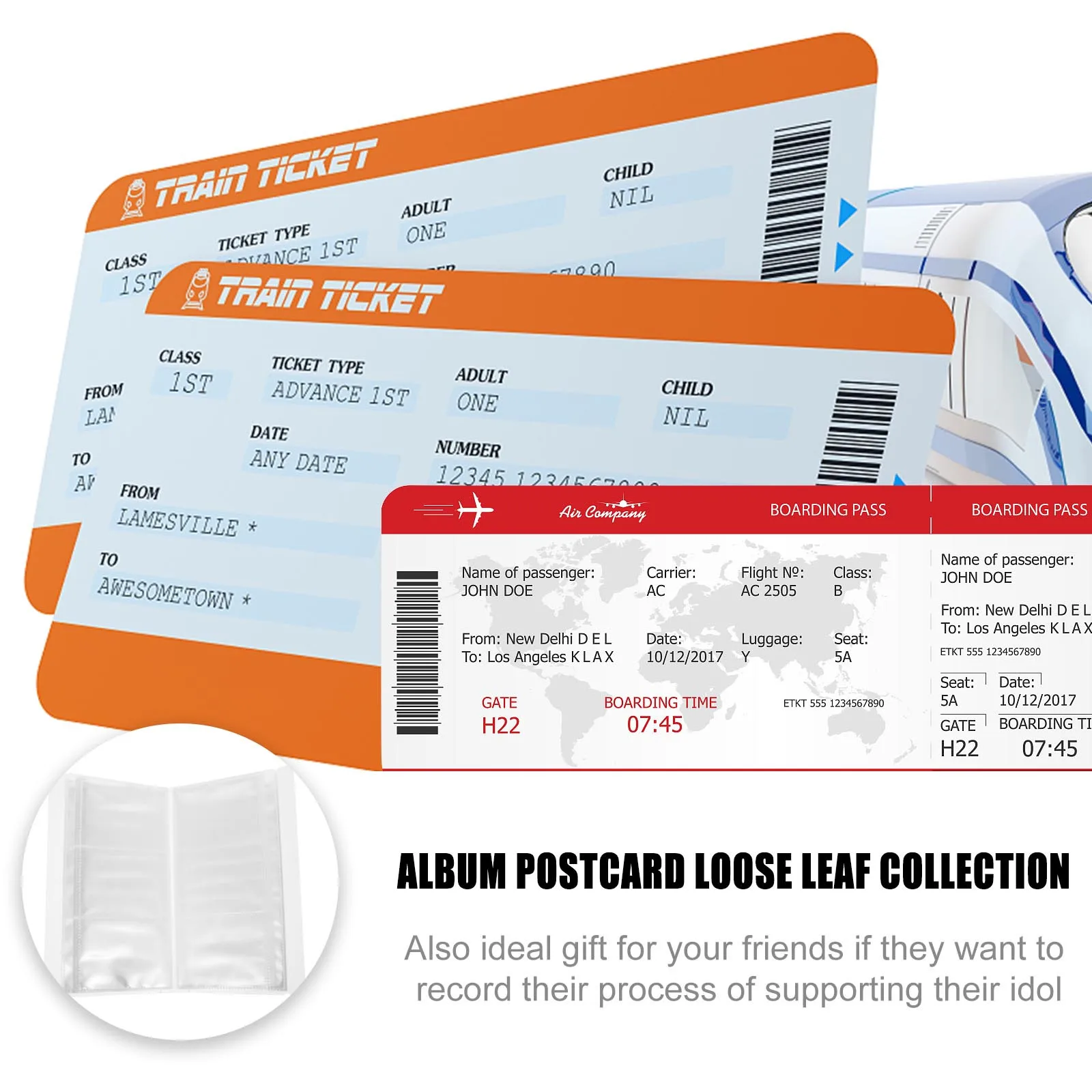 

1Pcs Creative Transparent Postcard Storage Album Cards Tickets Collector High Grade PP Material Sturdy Smooth Touch Protect