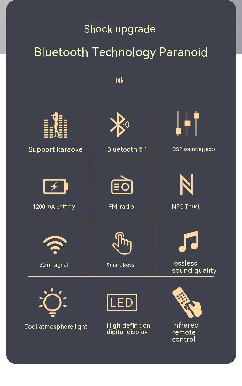 Egolden M9 Pro 3 IN 1 Bluetooth 5.1 Receiver and Transmitter FM Radio NFC Audio Adapter Built-in DSP Decoding