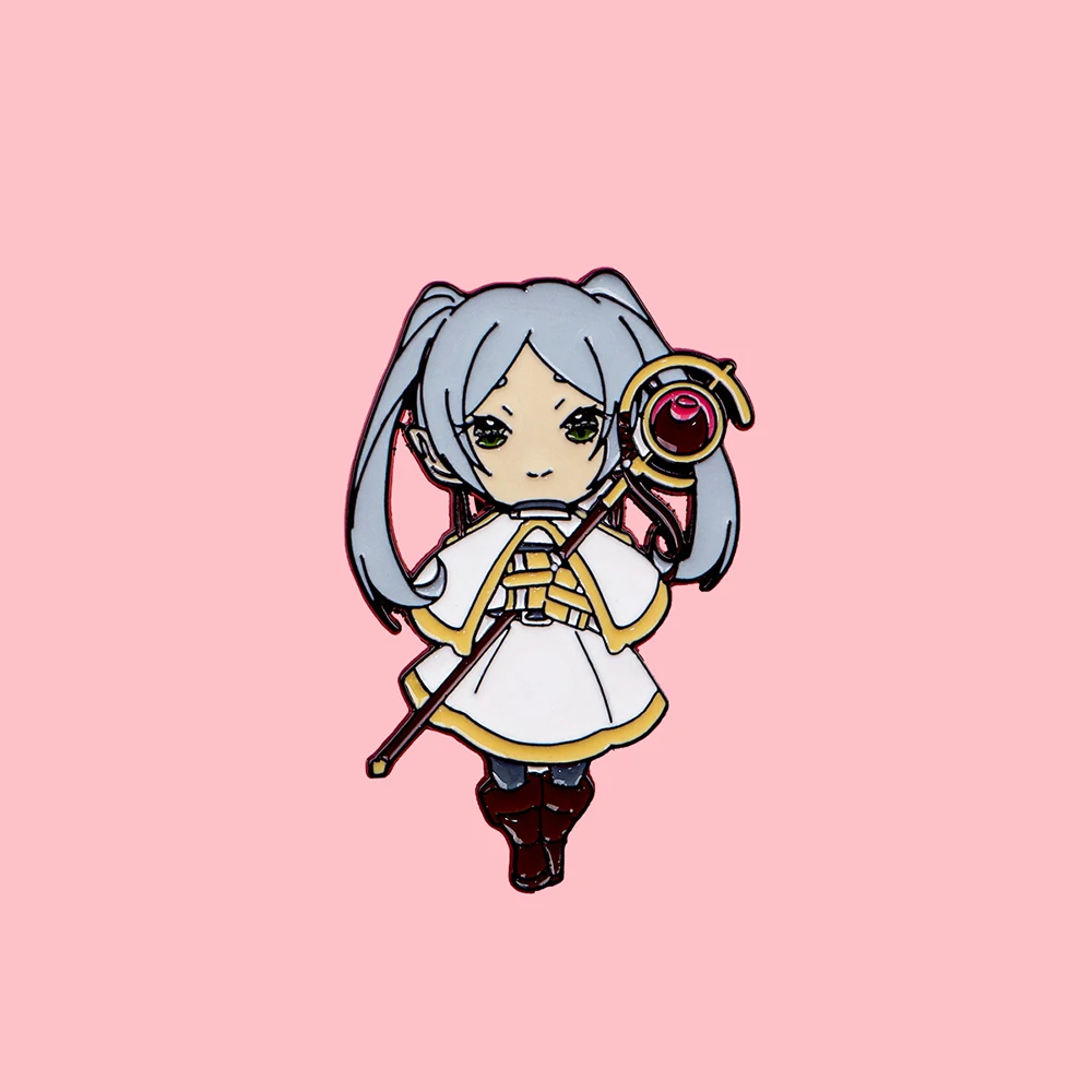 أنيمي فريرين: ما وراء نهاية الرحلة شخصية البضائع دبوس هيميل شارة ظهره طوق الديكور دبوس الإكسسوارات هدية #5