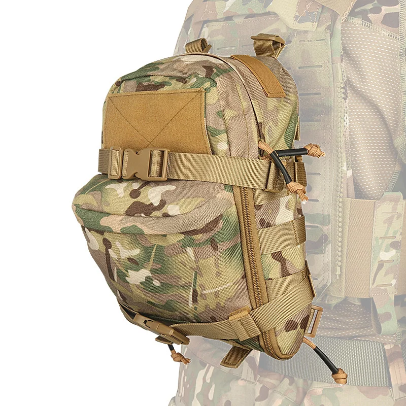 Tactical Mini Hydration Bag MOLLE Backpack Water Bladder Carrier Storage Pouch Airsoft 1000D Nylon Outdoor Sports Hunting Bag