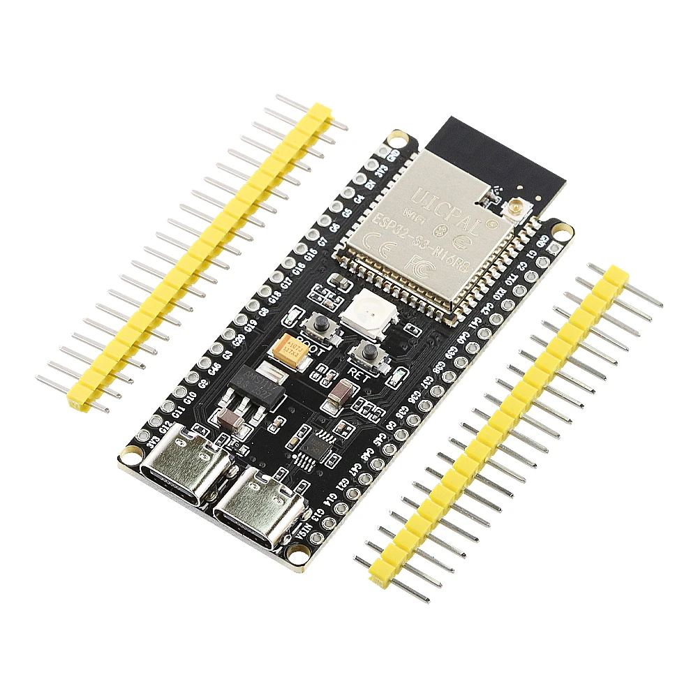 ESP32-S3-DevKitC-1 Development Board 2.4G WIFI BT Modules for Arduino 8MB PSRAM 16MB FLASH N16R8 42PIN CH340C Type-C ESP32S3