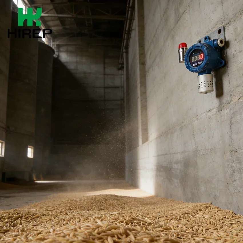 2026 HIREP Industrial Dust Detector and Gas Monitor With High Precision Sound Light Alarm for Workshop Safety