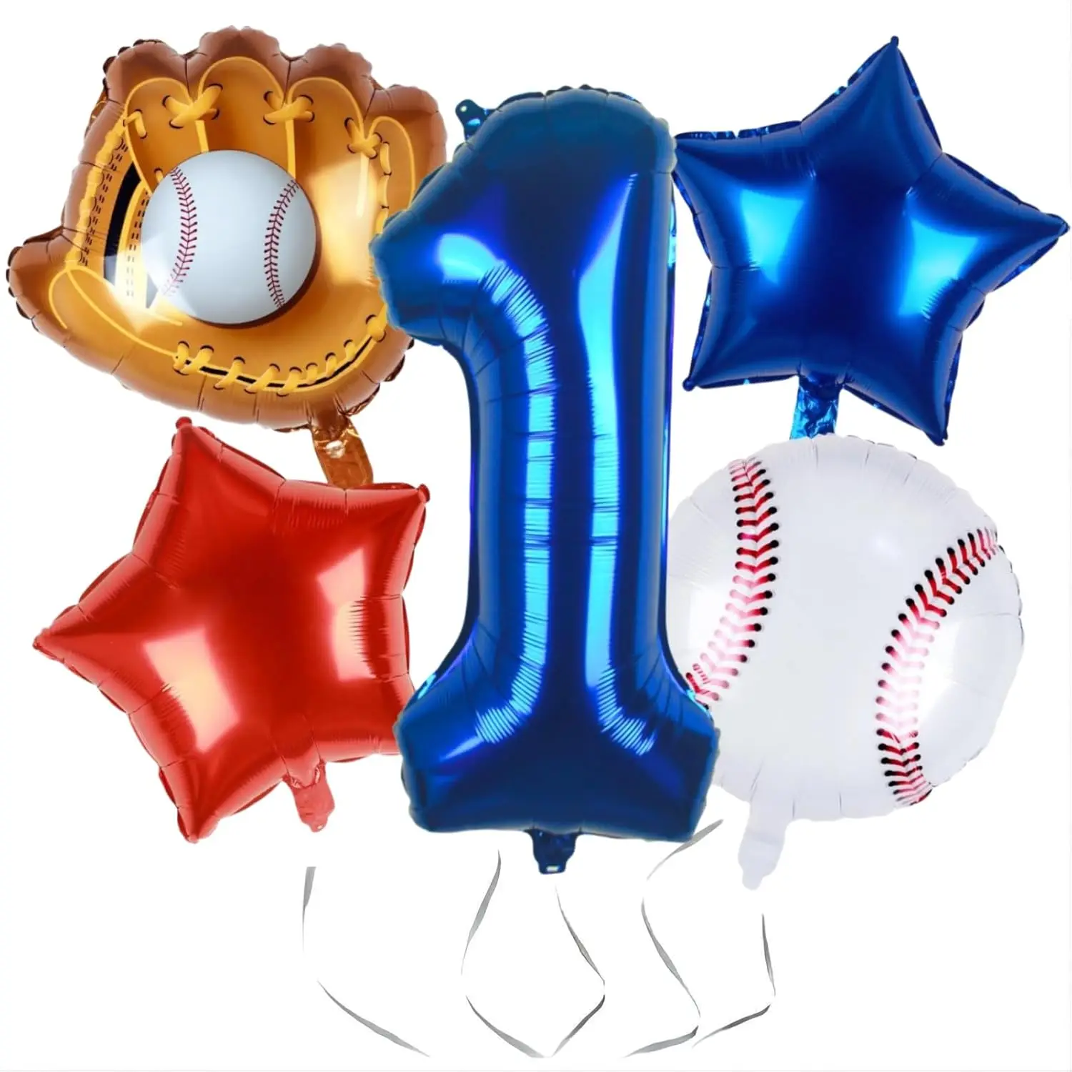 Baseball Ballon Party Dekoration Marineblau Aluminium Folie Anzahl Ballon Baseball Party Supplies Baseball Geburtstag Dekoration