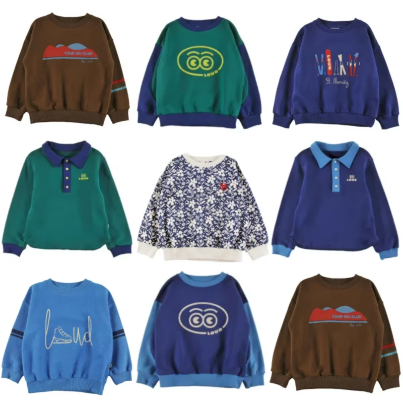 AW2026 Children's Autumn and Winter New cartoon Printed Men's and Women's Sportswear