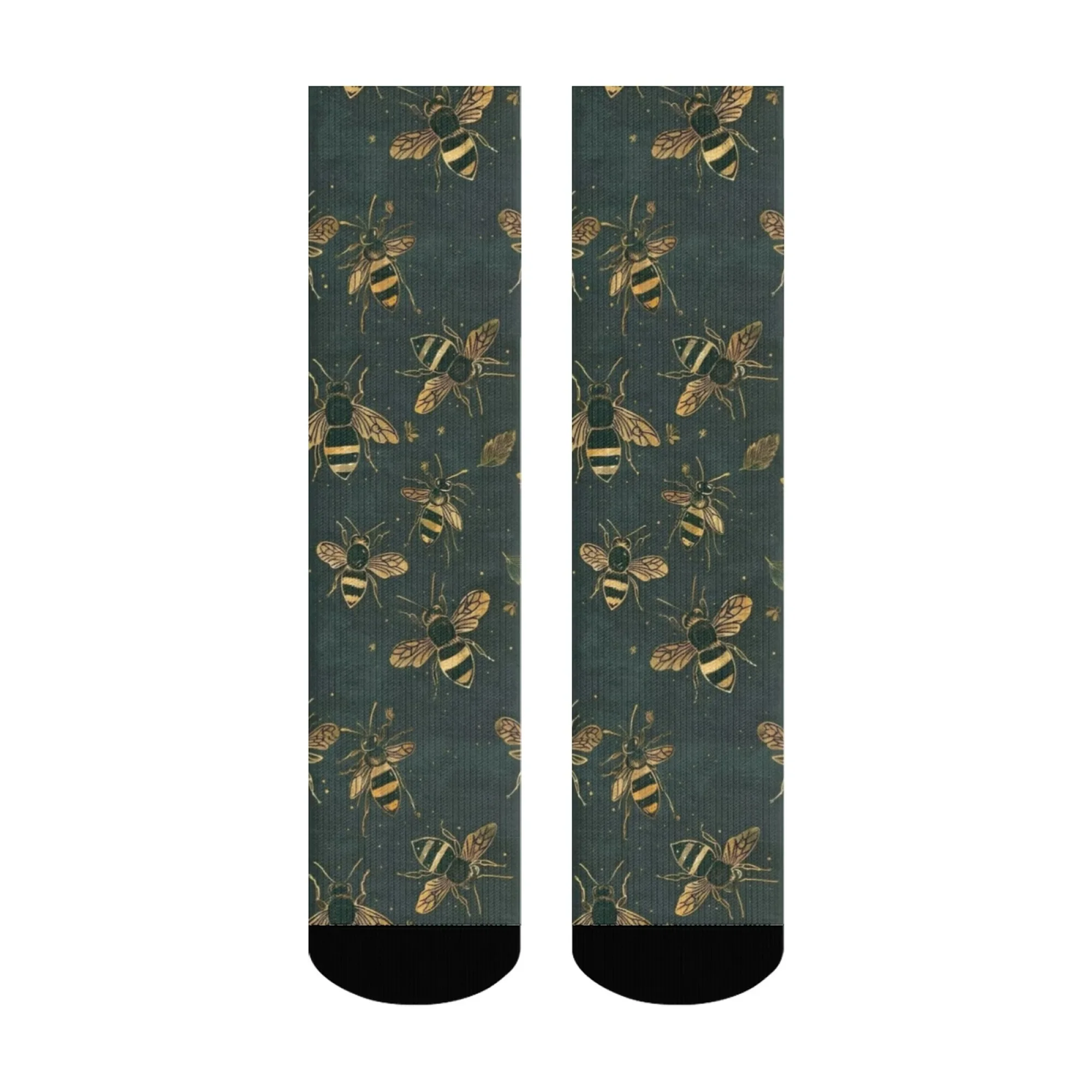 الجدة Harajuku العسل النحل سعيد الجوارب الرجعية عادية مريحة موضة الرجال الجوارب لينة تنفس عدم الانزلاق الجوارب متعة هدية