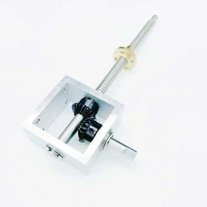 Miniature right angle steering hand crank screw linear lifting module guide box 1 to 1 gearbox angle commutator
