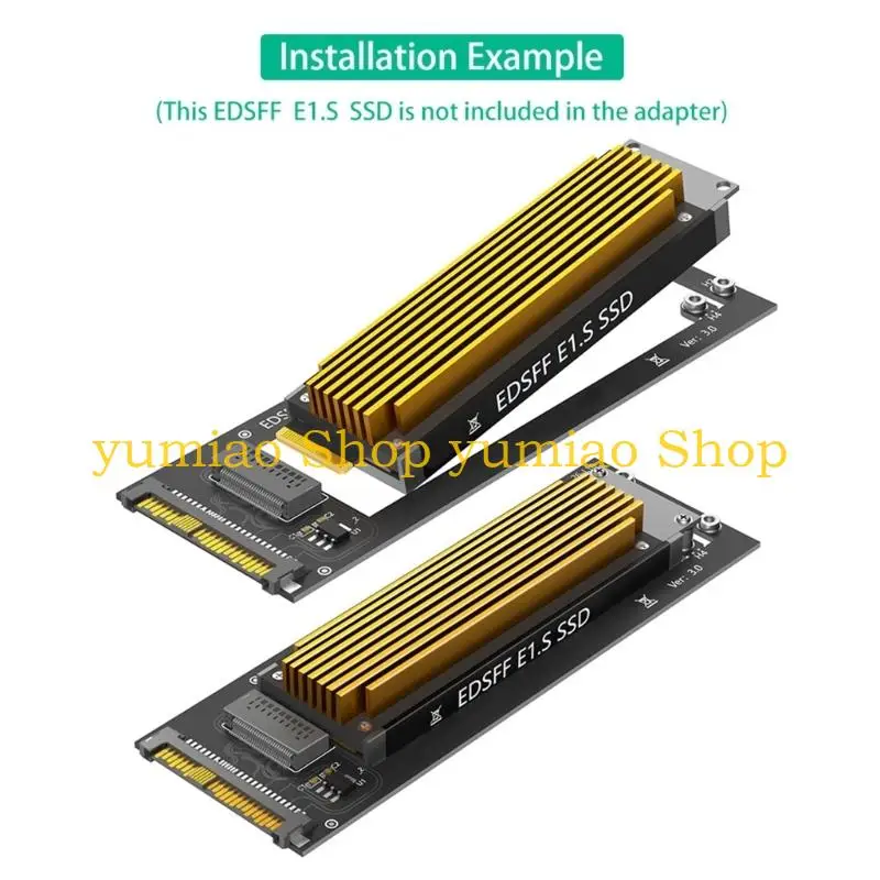 587B Easy Installs EDSFF E1.S To U.2 SFF8639 Expansion Card For Fast NVMe Storage