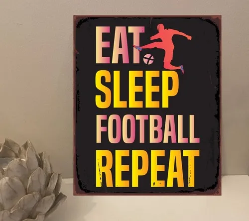 1x Eat Sleep Dance Repeat Quote Metal Plaque Sign Gift House Novelty (mt569) --Tin Sign