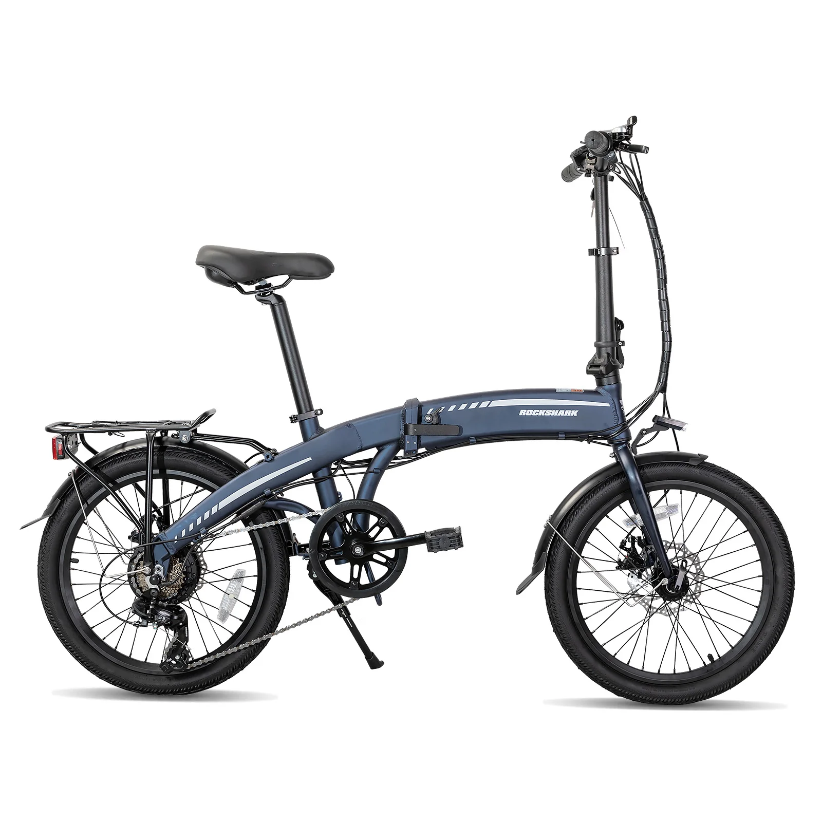 HILAND ROCKSHARK 20 inch Folding Electric Bike for Adults,Electirc Bicycle with 250W Motor,36V 7.8AH Removable Battery & Shimano