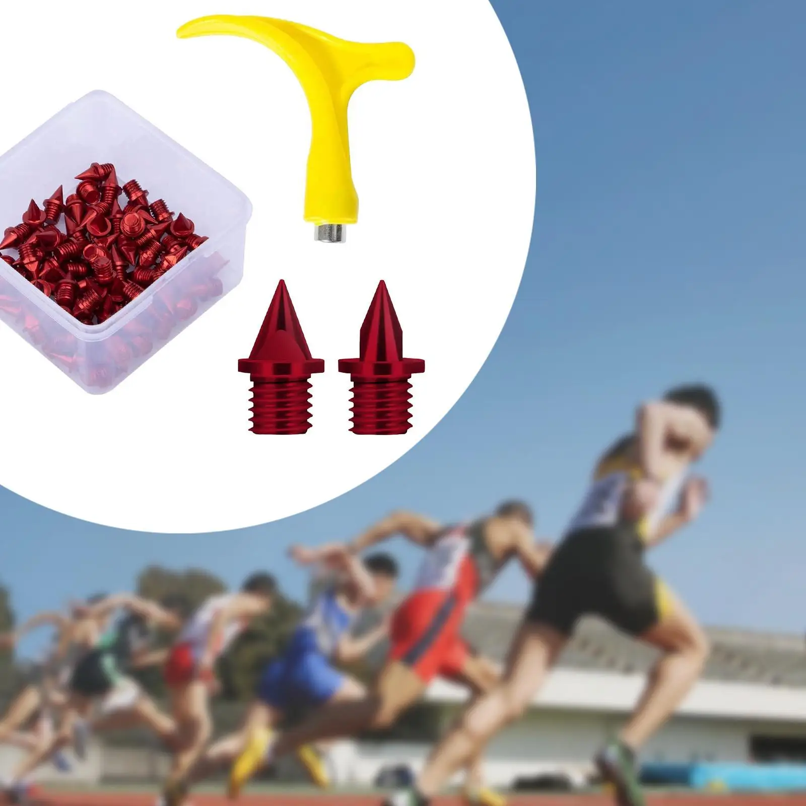 

Шипы для беговых кроссовок из стали, износостойкие, с ключом, для спринта и легкоатлетических соревнований на открытом воздухе