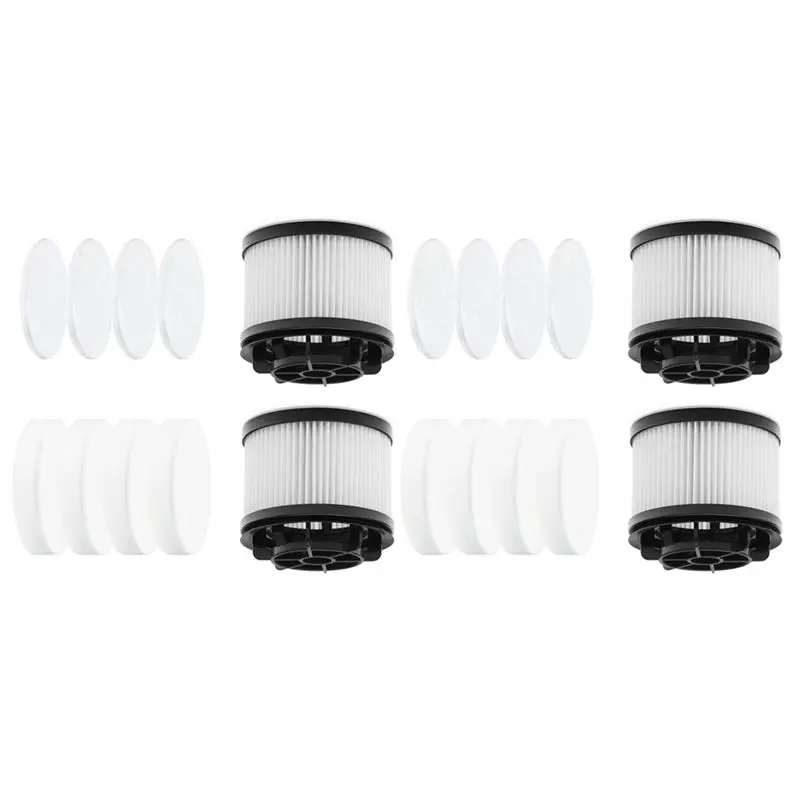 

AB02 Filters Parts Accessories For Levoit Vacuum Cleaner LVAC-200 Vacuum Part, 8 Pre-Motor Foam Filters 4 HEPA Post-Motor Filter