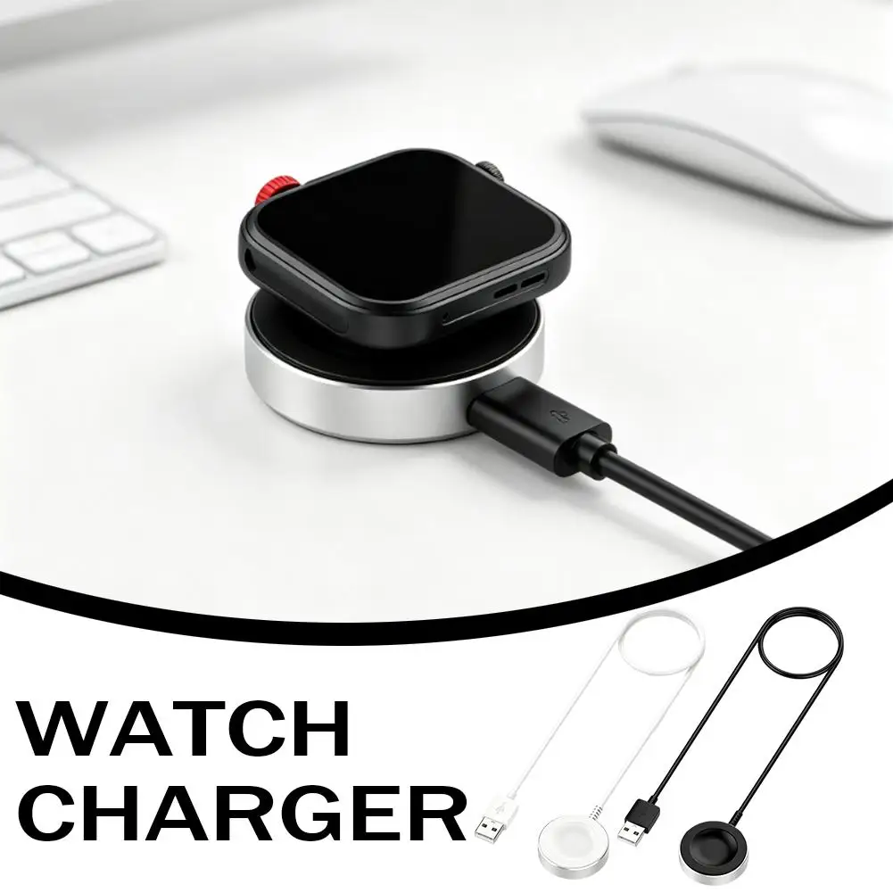 Magnetic Smart Watch Charger Dock Ultra‑Thin Metal Shell 1M USB Cable 5V2A Charging Base for Huawei Fit4 GT6 PRO GT Runner2