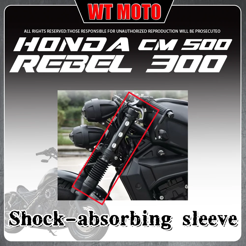 

For HONDA Rebel 300 500 CM300 500 front shock absorber cover original upper and lower shock absorber rubber cover dust cover